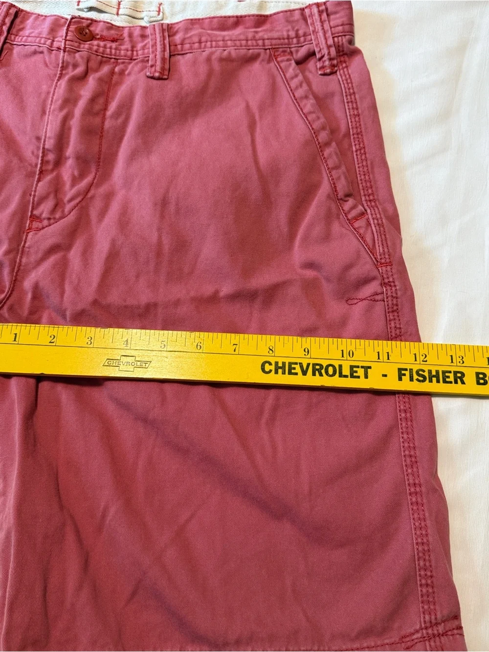 Polo Ralph Lauren Relaxed Fit Pink Chino Shorts Men's 33 Cotton